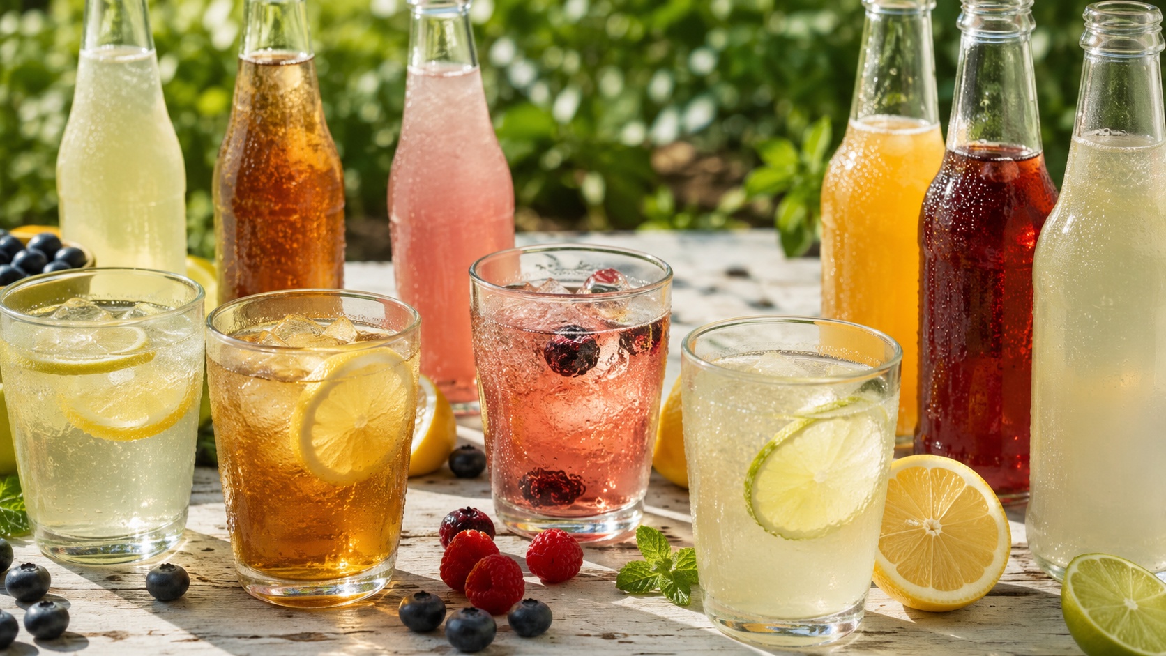 Дегустация прохладительных напитков с фруктовыми и ягодными вкусами